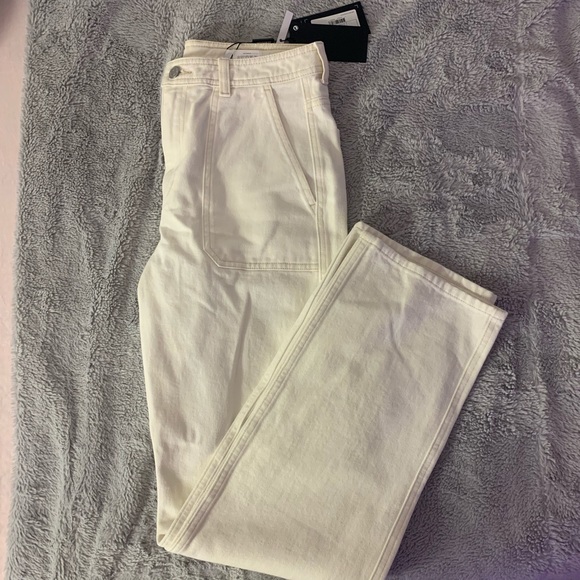 asos cream jeans